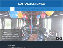 Tablet Screenshot of los-angeles-limos.com